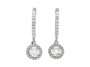 Jewellery - EARRINGS, 18K white gold - View 1