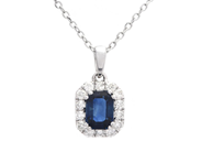 Jewellery - PENDANT/CHAIN, 18K white gold - View 1