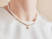 Jewellery - PEARL NECKLACE, cultured pearls - View 2