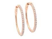 Jewellery - HOOP EARRINGS, 18K rose gold - View 1