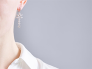 Jewellery - EARRINGS, 18K white gold - View 3