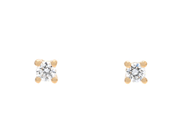 Jewellery - SOLITAIRE EARRINGS, 18K gold - View 1