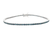 Jewellery - TENNIS BRACELET, 18K white gold - View 1