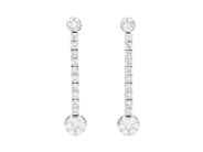 Jewellery - EARRINGS, 18K white gold - View 1