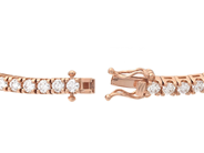 Jewellery - TENNIS BRACELET, 18K rose gold - View 3