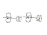 Jewellery - SOLITAIRE EARRINGS, 18K white gold - View 2
