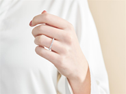 Jewellery - ETERNITY RING, 18K white gold - View 3