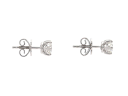 Jewellery - SOLITAIRE EARRINGS, 18K white gold - View 2