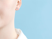 Jewellery - SOLITAIRE EARRINGS, 18K white gold - View 3