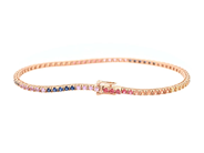 Jewellery - TENNIS BRACELET, 18K rose gold - View 2