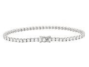 Jewellery - TENNIS BRACELET, 18K white gold - View 2
