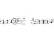Jewellery - TENNIS BRACELET, 18K white gold - View 3