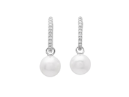 Jewellery - PEARL EARRINGS, 18K white gold - View 1