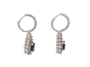 Jewellery - EARRINGS, 18K white gold - View 2