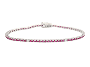 Jewellery - TENNIS BRACELET, 18K white gold - View 1