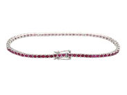 Jewellery - TENNIS BRACELET, 18K white gold - View 2