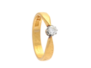 Jewellery, SOLITAIRE RING, 23K gold, in auction: Lilla jewellery – Thursday 25 July 2024