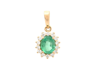 Jewellery - CLUSTER-PENDANT, 18K gold - View 1