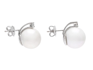 Jewellery - PEARL EARRINGS, 18K white gold - View 2