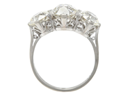 Jewellery - THREE STONE RING, platinum - View 3