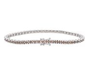 Jewellery - TENNIS BRACELET, 18K white gold - View 2