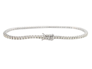 Jewellery - TENNIS BRACELET, 18K white gold - View 2