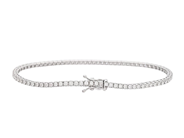 Jewellery - TENNIS BRACELET, 18K white gold - View 2