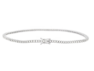 Jewellery - TENNIS BRACELET, 18K white gold - View 2