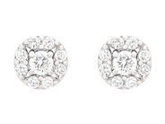 Jewellery - EARRINGS, 18K white gold - View 1