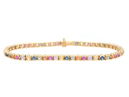 Jewellery - TENNIS BRACELET, 18K gold - View 1