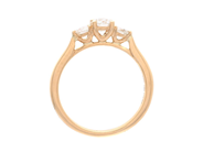 Jewellery - THREE STONE RING, 18K gold - View 2