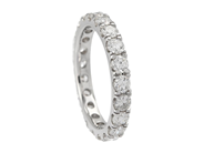 Jewellery - FULL ETERNITY RING, 18K white gold - View 1