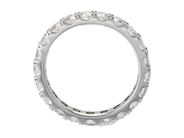 Jewellery - FULL ETERNITY RING, 18K white gold - View 2