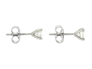 Jewellery - SOLITAIRE EARRINGS, 18K white gold - View 2