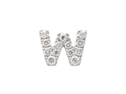 Jewellery - ONE LETTER EARRING, letter W - View 1