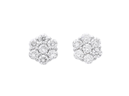 Jewellery, EARRINGS, 18K white gold, in auction: Lilla jewellery – Tuesday 29 July