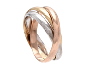 Jewellery, RING, 18K three-coloured gold, in auction: General – Tuesday 5 August