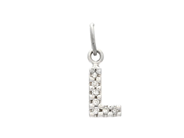 Jewellery, LETTER PENDANT, letter L,18K white gold, in auction: General – Tuesday 5 August