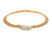 Jewellery, NECKLACE, 18K gold/white gold, in auction: Classic – Saturday 30 August