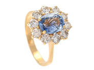 Jewellery, CLUSTER RING, 18K gold, in auction: Classic – Saturday 30 August