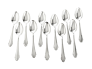 Silverware, DESSERTSPOONS, 11 items, in auction: General – Tuesday 2 September