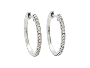 Jewellery, HOOP EARRINGS, 18K white gold, in auction: Lilla jewellery – Tuesday 12 August