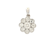 Jewellery, PENDANT, 18K white gold, in auction: Lilla jewellery – Tuesday 12 August