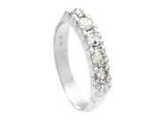 Jewellery - ETERNITY RING, 18K white gold - View 1