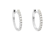 Jewellery, EARRINGS, 18K white gold, in auction: Lilla jewellery – Tuesday 12 August
