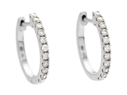 Jewellery, EARRINGS, 18K white gold, in auction: Classic – Saturday 30 August