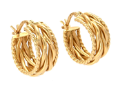 Jewellery, EARRINGS, 18K gold, in auction: Lilla jewellery – Tuesday 12 August