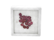 Gemstones, 19 RUBIES, oval mixed cut, in auction: Lilla jewellery – Tuesday 12 August