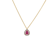 Jewellery, PENDANT WITH CHAIN, 18K gold, in auction: Lilla jewellery – Tuesday 12 August