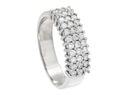 Jewellery, RING, 18K white gold, in auction: Lilla jewellery – Tuesday 26 August